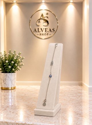 Pulsera mujer ojo turco NUEVA | Acero inox platead
