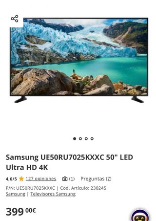 Televisor Samsung 50 UE50RU702