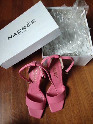 Scarpe con tacco rosa Nacrée