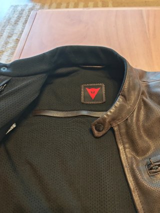 Chaqueta de piel para moto Dainese Vintage