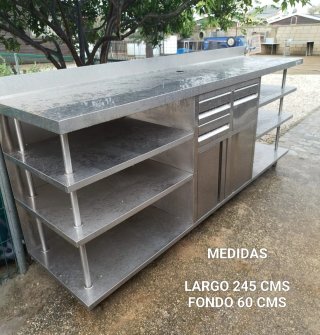 Mueble cafetero mesa trabajo 245  cm