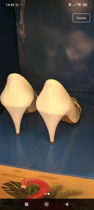 Zapatos de tacón Mustang blancos