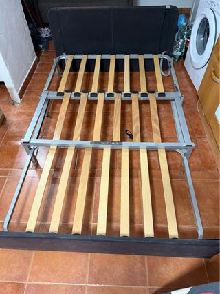 Sofá Cama con Estampado Geométrico