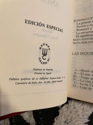 Las inquietudes de Shanti Andía. Pío Baroja 1991
