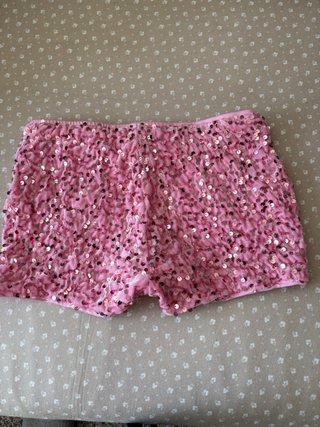 Shorts de Lentejuelas en color rosa