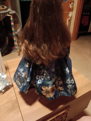 Muñeca porcelana 40cm años 70