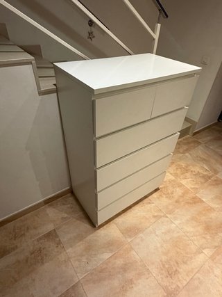 Cómoda IKEA MALM 6 cajones blanca