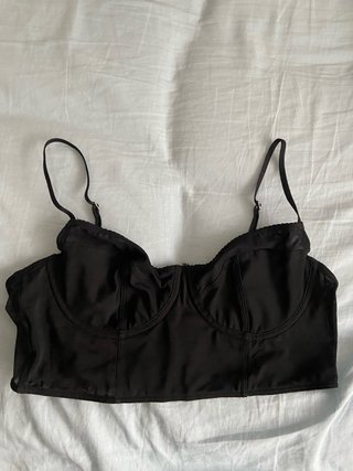 Top Sujetador Negro Talla M