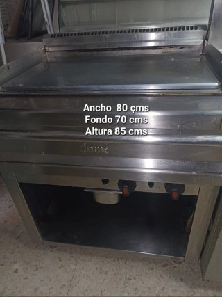 Plancha de gas industrial Jemi 80x70x85 cms