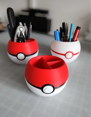 Organizadores de Escritorio estilo pokeball