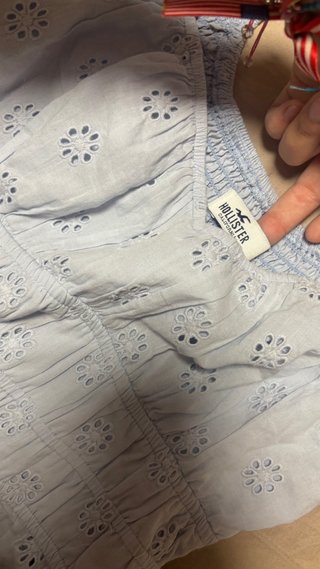 Top Hollister Azul Cielo