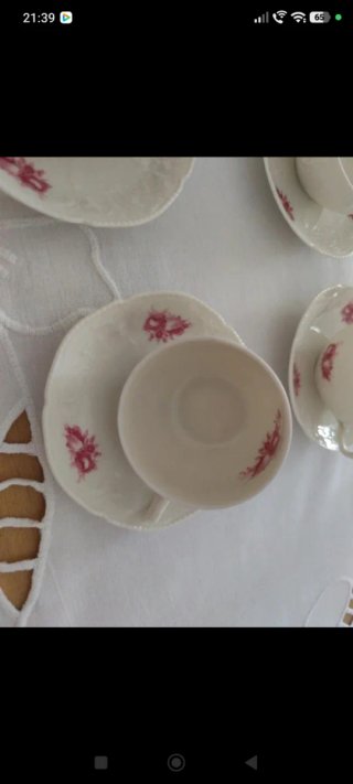 Tazas de café Rosenthal porcelana floral