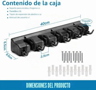 Soporte Pared para Escobas y Rastrillos n 423