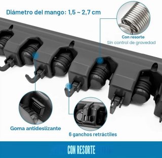 Soporte Pared para Escobas y Rastrillos n 423