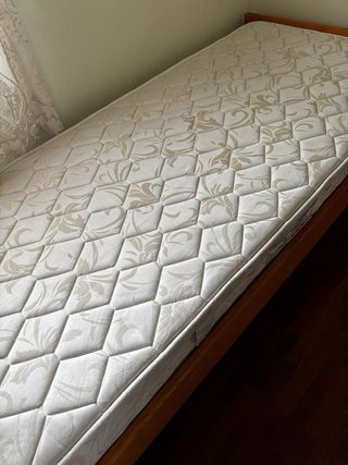 Cama nido 90x190 cm de madera con canapé y colchón