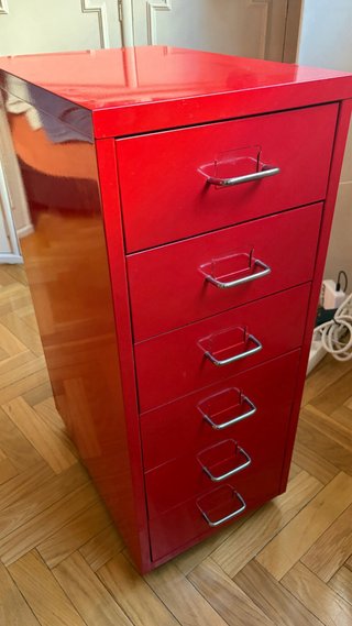 Cajonera IKEA HELMER Roja