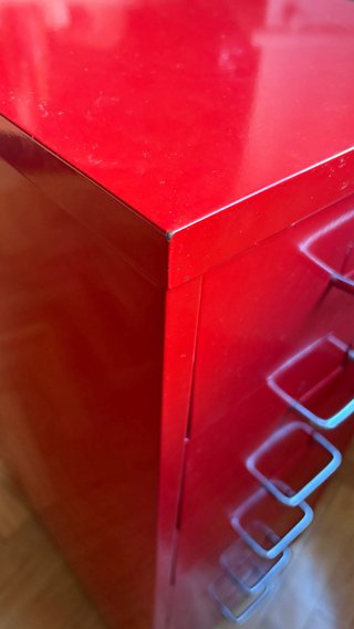 Cajonera IKEA HELMER Roja
