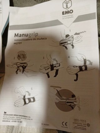 Inmovilizador de Muñeca EMO ManuGrip