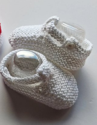 Patucos Blancos para Recién Nacido