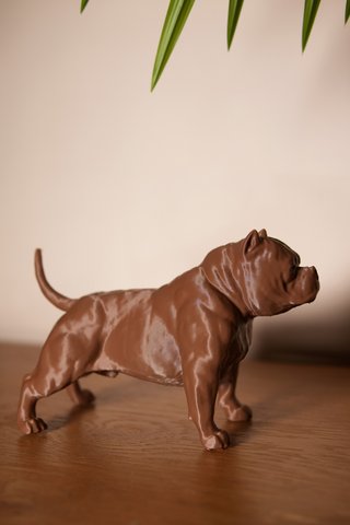 Figura American Bully 3D · decoración y regalo
