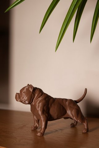 Figura American Bully 3D · decoración y regalo