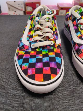 Vans Old Skool scacchi tie-dye taglia 42.5