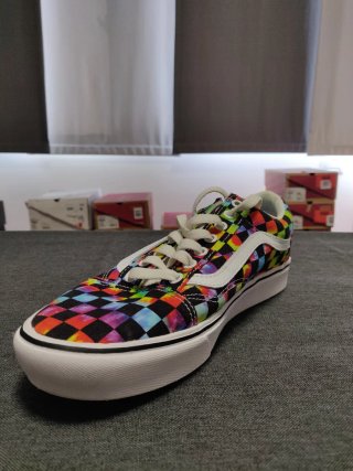 Vans Old Skool scacchi tie-dye taglia 42.5