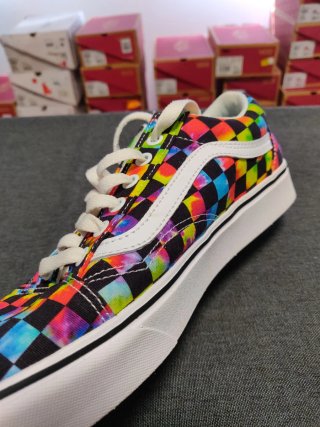 Vans Old Skool scacchi tie-dye taglia 42.5