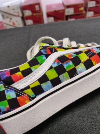 Vans Old Skool scacchi tie-dye taglia 42.5