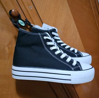 NUEVAS Zapatillas Altas Lona CON ETIQUETA n° 40