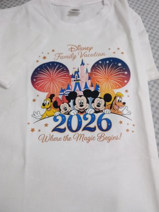 Camiseta Disney Family Vacation Talla M (10-12)
