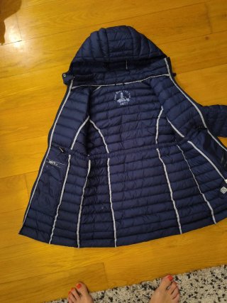 Cazadora plumas 3/4 entallada niña JOTT