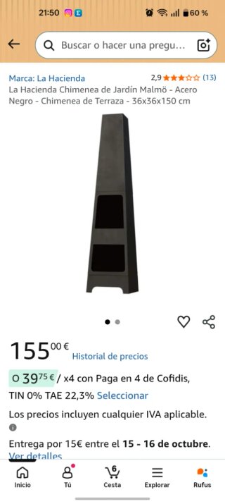 Chimenea de Exterior La Hacienda Malmö
