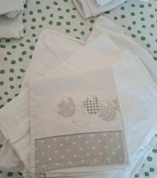 Set di 4 completi lenzuola per culla