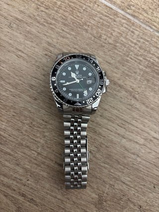 Reloj olex GMT-Master II Negro/Plata