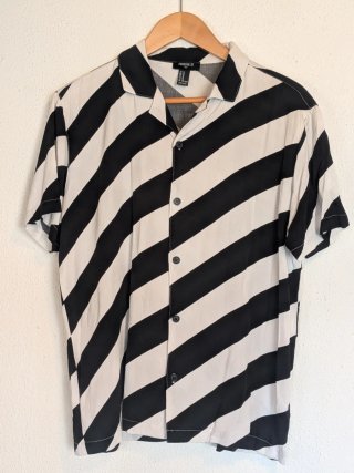 Camisa Manga Corta Forever 21 Rayas Talla M