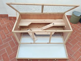 Jaula para Cobayas de Madera