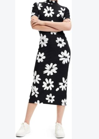 Vestido midi estampado floral