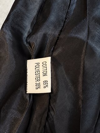 Vestido geométrico azul y naranja con cinturón