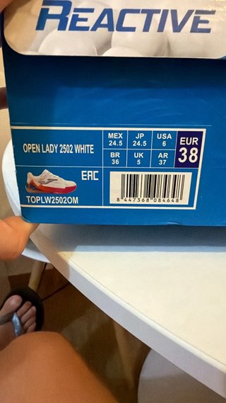 Zapatillas Padel Joma Open Lady Blancas Talla 38