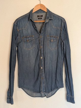 Camisa Tejana Zara Hombre Slim fit
