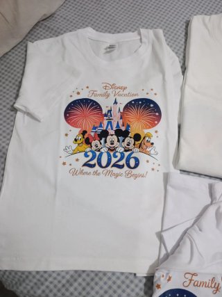 Lote Camisetas Familia Disney 2026