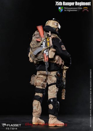 1/6 Escala Figura Flagset 75th Ranger Regiment