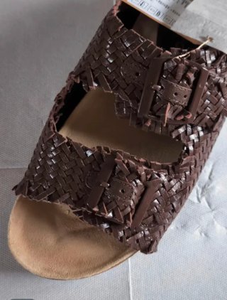 Sandalias Gioseppo Piel Trenzada Marrom