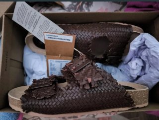 Sandalias Gioseppo Piel Trenzada Marrom