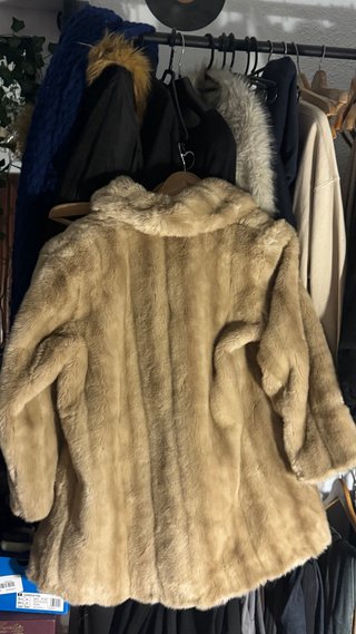 Abrigo de Pelo Massimo Dutti Color Caramelo