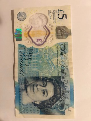 Banknota da 5 sterline inglesi