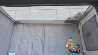 Cuna de viaje Asalvo con colchón y sábanas