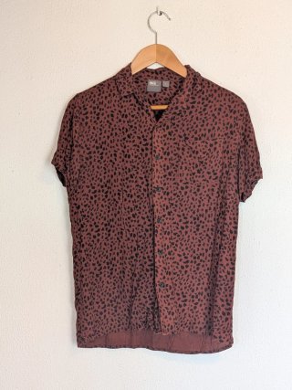 Camisa Manga Corta Estampado Leopardo ASOS
