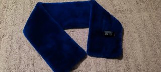 Bufanda de Pelo Sintético Azul